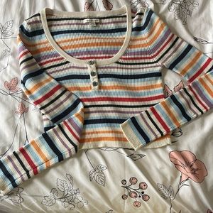 American Eagle Long Sleeve Crop